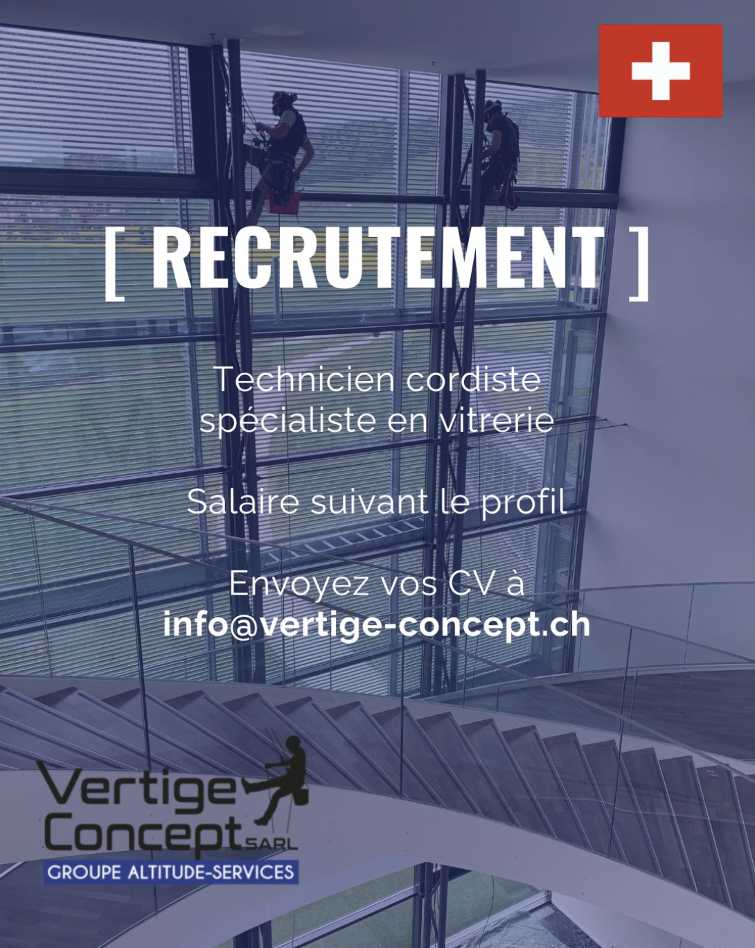 recrutement technicien cordiste